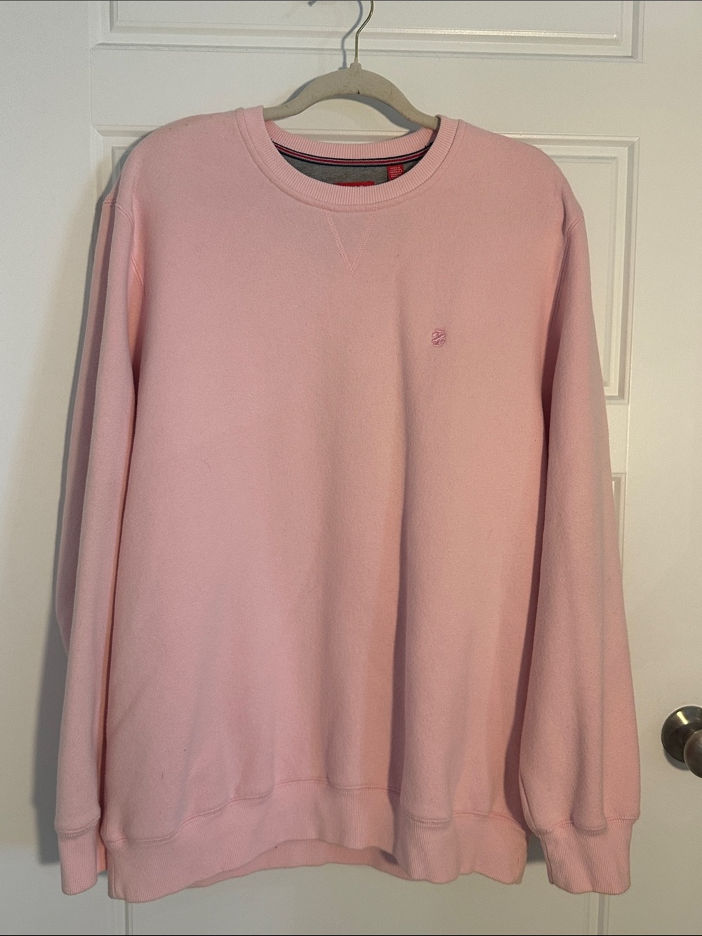 Izod Men's Crewneck Sweater - Light Pink